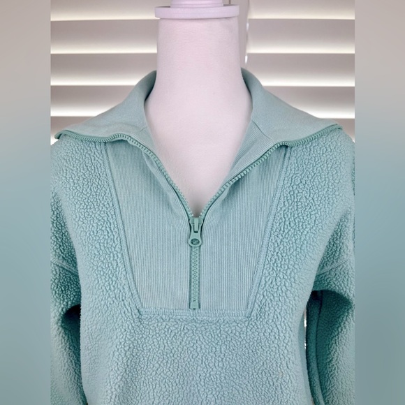 Sherpa 1/4 Zip Pullover Sweater w/Sailor Collar Sz.XS by A New Day - Picture 5 of 5